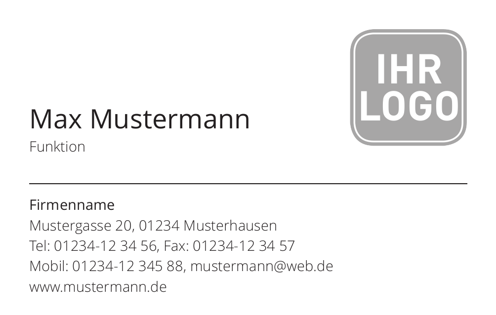 Visitenkarten Druckvorlagen Im 85 X 54 Mm Und 90 X 50 Mm Flexcard